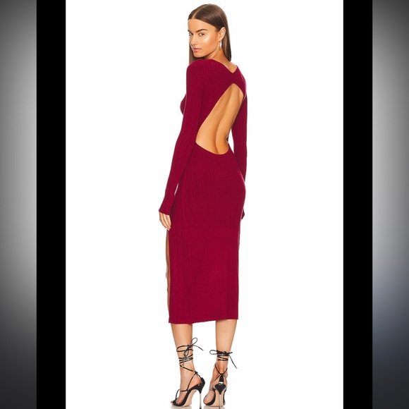 Michael Costello x REVOLVE Variegated Rib Long Sleeve Bodycon Dress NWT XS - Picture 2 of 11